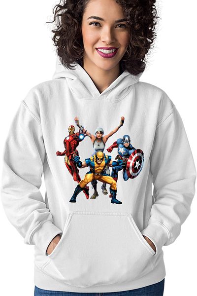 OEM Women's Hoodie Fortnite Superheroes Marvel DC Super Powers