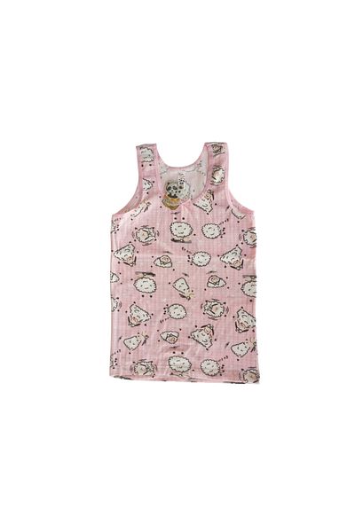 Panda Crew Neck Girl's Printed Patterned Undershirt 3-Piece