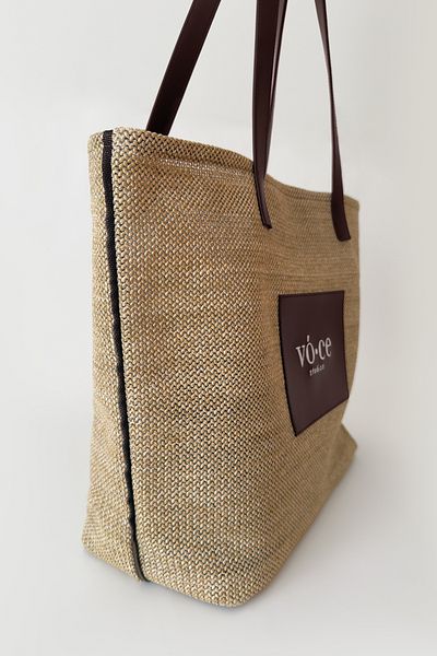 voce studios Straw Bag – Amber Yellow