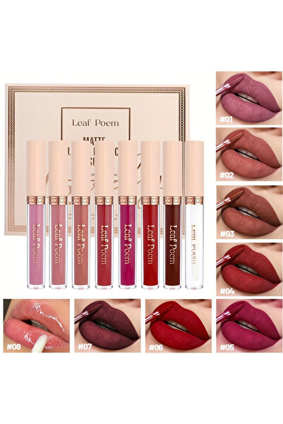 Belora Set de 8 rujuri lichide mate