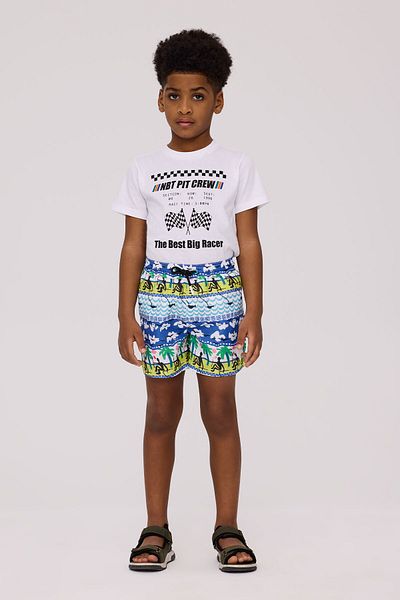 Nebbati Boy Patterned Shorts