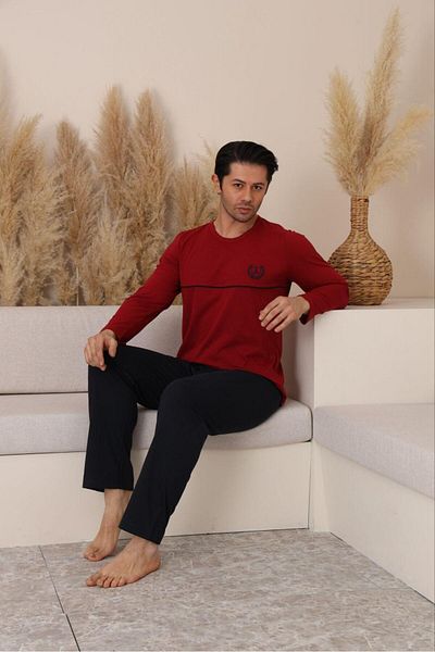 FENZO Men's Cotton Printed Bottom Top Pajamas Set