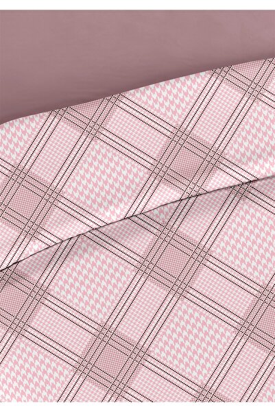 Evim Loren 100% Cotton Double Duvet Cover Set 200X220Cm Dark Pink Plum