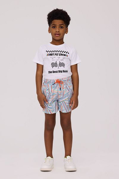 Nebbati Boy Patterned Shorts
