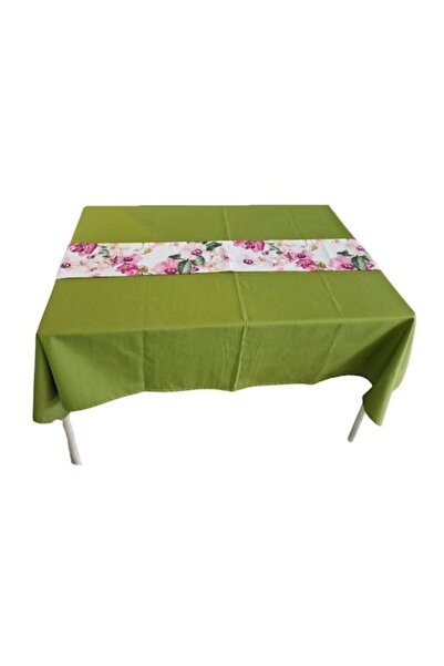 ARIALE Fata de masa si traversa Green by ARIALE, 140x100 cm, textil, Multicolor