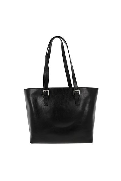 Magazinul de genti Women's genuine leather bag, model 197, shoulder bag, Black
