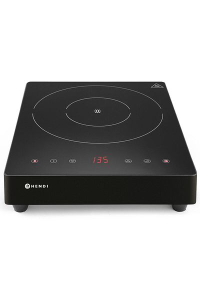 HENDI Kuchenka indukcyjna przenośna z panelem dotykowym 1 pole grzewcze Black Line śr. 28 cm 3500 W