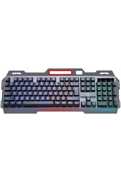 Generic لوحة مفاتيح الألعاب MUNTAQI RGB - لوحة مفاتيح سلكية ذات إحساس ميكانيكي مع إضاءة خلفية LED، مضادة للظلال، Ergo