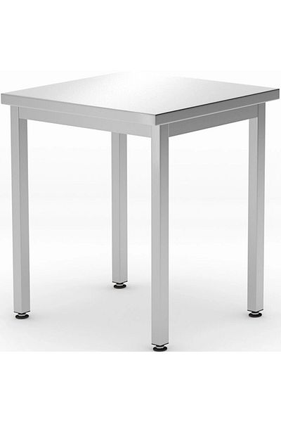 HENDI Stół blat roboczy do kuchni centralny stalowy Budget Line 600 x 600 x 850 mm - 817056