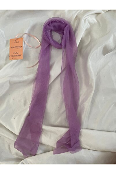 Nurcanilirboutique أرجواني تول وشاح