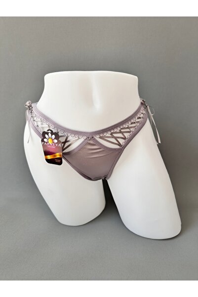 Papatya Saten Kumaşlı Tanga Model!Transparan Ve Bağlama Detaylı Cesur Ve Bir ...
