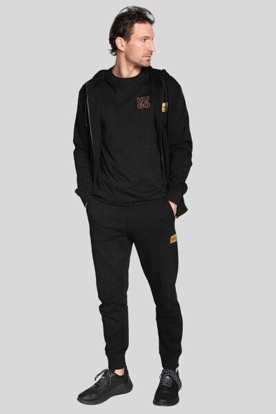 BOSS Hugo Erkek Regular Fit Oval Yakalı İşlemeli Logolu T-Shirt