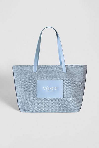 voce studios Straw Bag – Pastel Blue