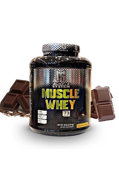 MUSCLE SYSTEM Muscle Whey 5lb 73 Servings Chocolate