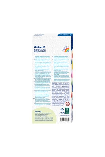Pelikan Watercolors F355, 12 Colors & Zinc White with Brush, Material Pan & Plastic