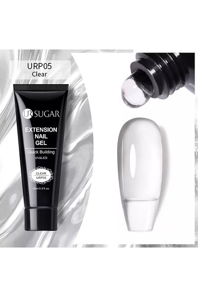 Belora UV Gel for nail extensions, UR SUGAR Extension Nail Gel - Clear