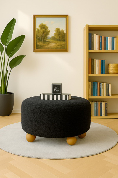 DEKOR MOBİLYACIM Linonova Xlarge Oturma Alanı Pofidik Puf Bench Orta Sehpa Ah...