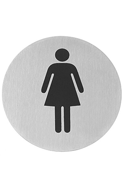 HENDI Plăcuță informativă autoadezivă pentru ușă WC FEMEI, oțel inoxidabil, d...