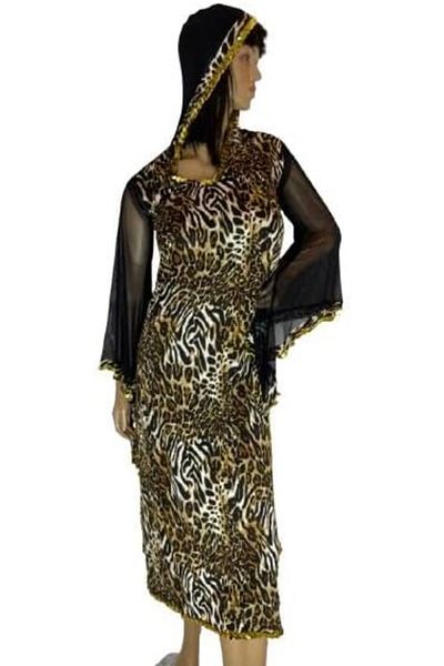 Generic Leopard Dance Suit with Back Hat