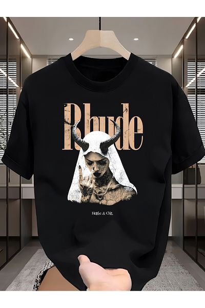 PARUNIV Tricou barbati, RHD Chill on Hell, Regular Fit, Bumbac 100%, Vegan Approved