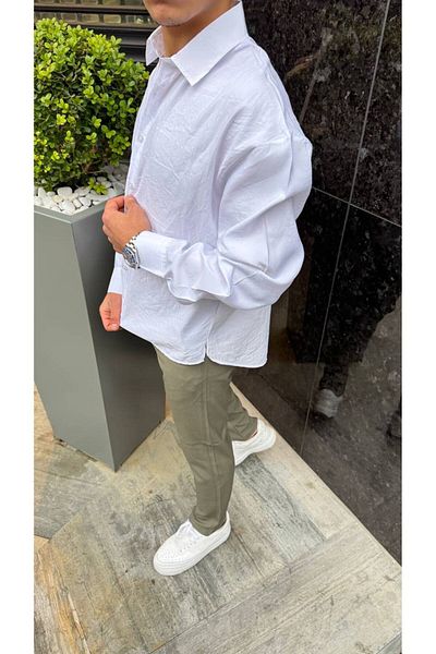 WKM Men's White Basic Shirt