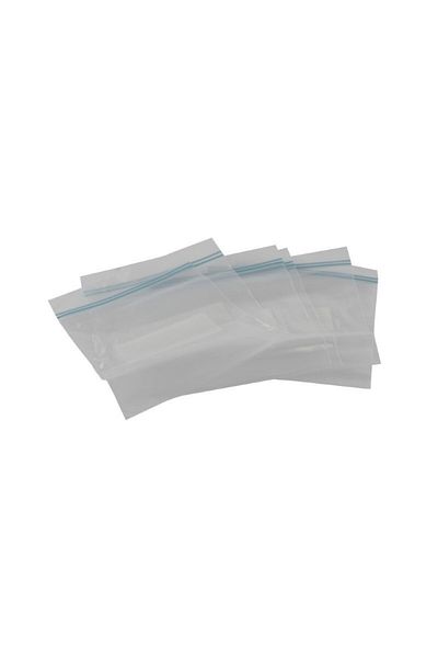 gogiva Set de pungi reutilizabile și resigilabile, transparente, cu fermoar ziplock, 14x15 cm, plastic, 50 buc