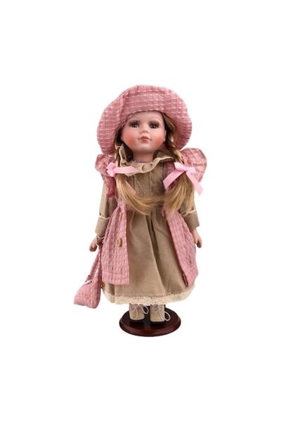 OEM Păpușă decorativă ceramică multicoloră 15x35 cm M2