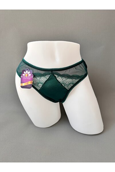 emsal özgür tekstil Saten Kumuş Tanga Model! Tül Ve Dantel Detaylı Transparan...