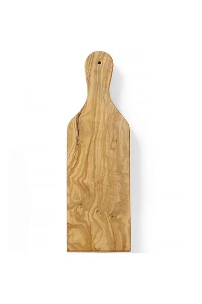 HENDI Deska do serwowania z drewna oliwnego z uchwytem 350 x 120 x 18 mm - 505243