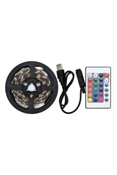 Voberry شريط إضاءة LED مع جهاز تحكم عن بعد وكابل متعدد الألوان بطول 2 متر