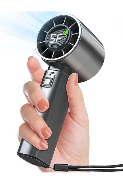 Shopi Portable Handheld Fan - High Speed Cooling, USB Rechargeable Mini Fan with 4000mAh Battery 12 Hours