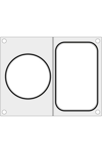 HENDI Matrice pentru mașina de sigilat pentru o tavă fără divizare 178x113 mm + recipient dia. 115 mm - 805657