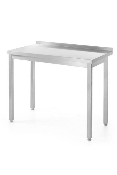 HENDI Stół blat roboczy do kuchni stalowy przyścienny z rantem 120x60 cm - 811252