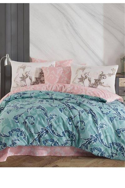 Hobby Avangarde Single Ranforce Duvet Cover Set Green