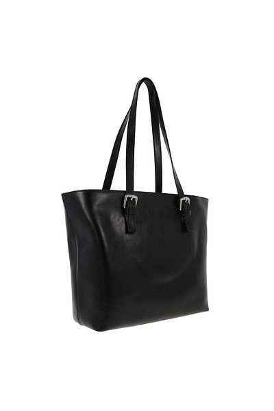 Magazinul de genti Women's genuine leather bag, model 197, shoulder bag, Black