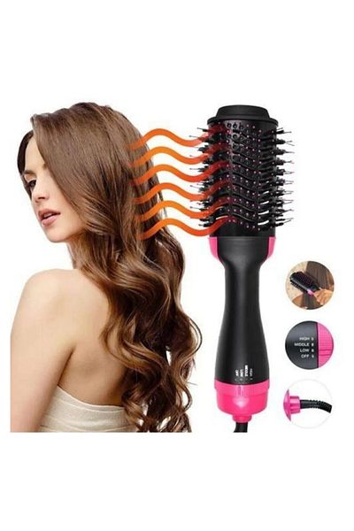 Teknoşık 2 in 1 Hair Straightener Blow Dryer Brush Comb