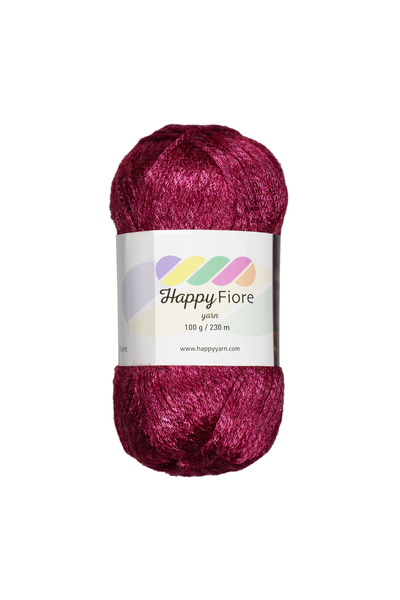 Kürkçü Han خيط حياكة لامع من Happy Fiore 100 جرام 230 متر - خيط حياكة يدوي من الصوف