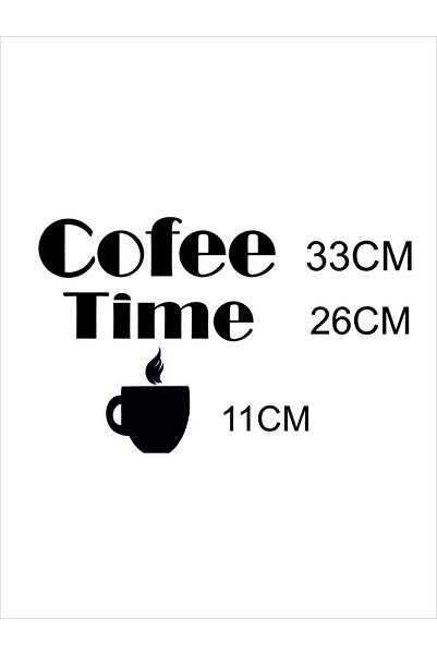 softclass COFEE TIME DUVAR DEKORASYON ÜRÜNÜ DUVAR MUTFAK SÜSÜ
