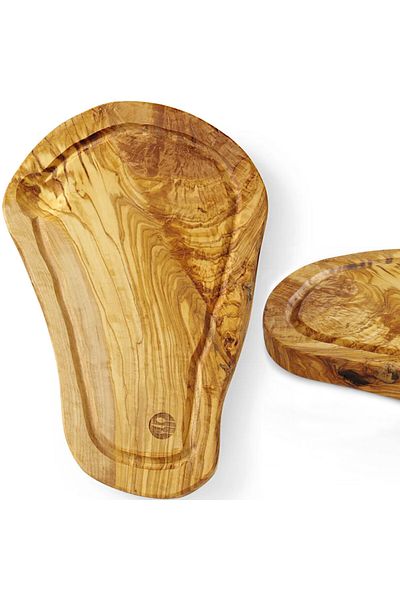 HENDI Deska do serwowania z drewna oliwnego z rowkiem 300 x 210 x 18 mm - 505199