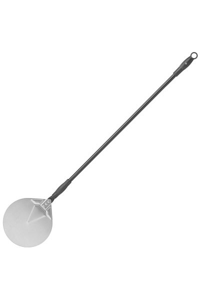 HENDI Łopata do pizzy z ruchomym uchwytem okrągła ze stali nierdzewnej śr. 230 mm dł. 1200 mm