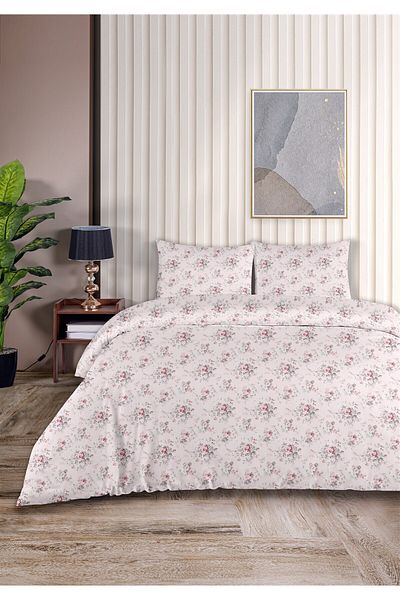 Evim Fulya 100% Cotton Double Duvet Cover Set 200X220Cm Light Baby