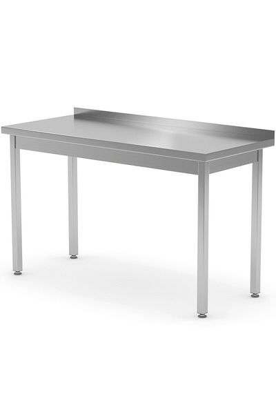 HENDI Stół blat roboczy stalowy przyścienny z rantem 140x70x85 cm - 812693
