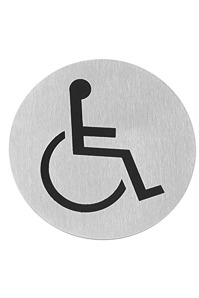 HENDI Plăcuță informativă autoadezivă PENTRU PERSOANE CU HANDICAP, oțel inoxi...