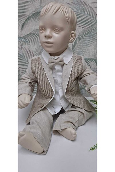 Mymio Fileli Keten Erkek Ceketli Takım