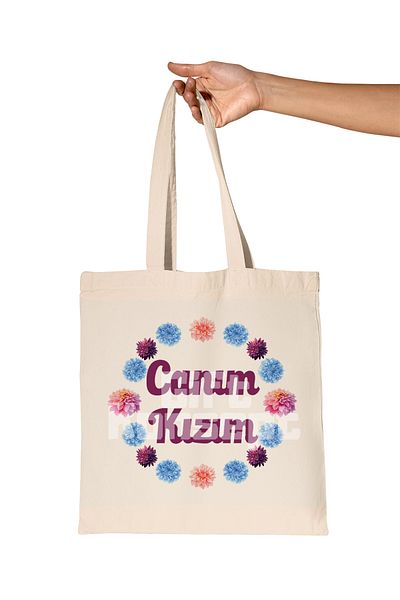 giftkonsept Dear Daughter Printed Gift Organic Raw Cloth Bag