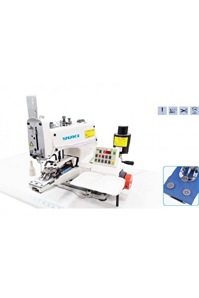 Yuki YK-1377E Düğme Zincir Dikiş Makinesi (Çapraz ve Düz)