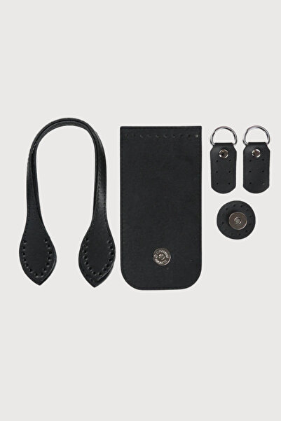 FOLD طقم حقائب أزياء مقاس 8.5 × 17 سم طقم شبكي أسود