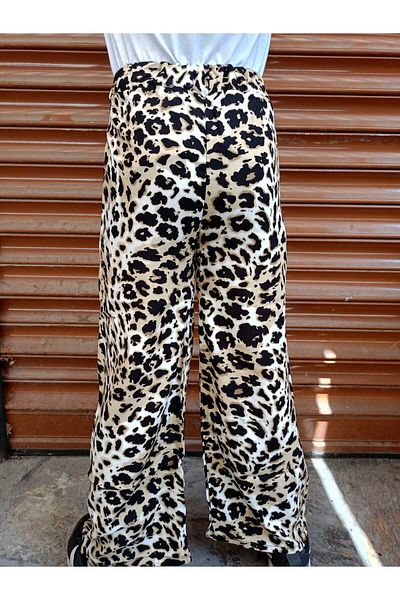 Mıstık Bebe Viscose Patterned Girl's Baggy Pants