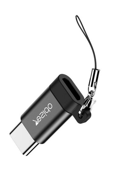 Yesido GS04 Micro To Type-C Easy To Carry Intimate Lanyard Design Mini OTG Adapter
