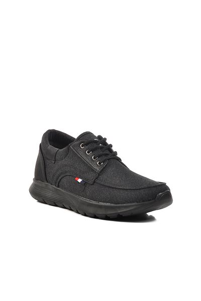 AYK'S Black-Black Textile Men's Casual Shoes Dakır's 020 m